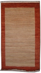 6’5”X9’10” Rug Gabbeh Design made with vegetable dyes