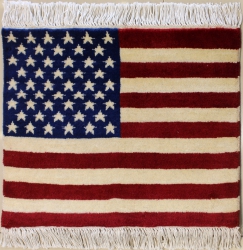 1’7”X1’11” Rug USA Flag