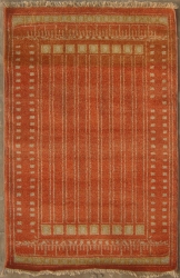 2’0”X2’11” Rug  Gabbeh Design made with vegetable dye