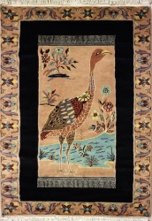 3’0”X4’8” Rug Pictorial Hunting Shikargah