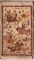 2’0”X3’2” Rug Pak Persian Hunting Shakargha