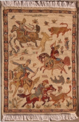 2’0”X3’2” Rug Pak Persian Hunting Shakargha