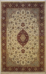 6’0”X9’4” Rug Pak Persian Design Ivory White Color