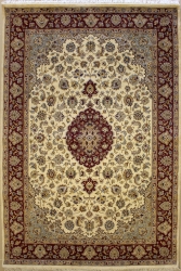 6’1”X9’1” Rug Pak Persian Design Ivory White Colour