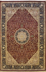 6’1”X9’2” Rug DoubleKnot Pak Persian Design Rust,Burgundy Color