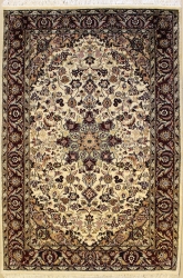 4’1”X6’4” Rug Pak Persian Design Ivory White Colour