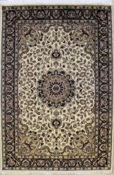 4’0”X6’3” Rug Pak Persian Design Ivory White Colour