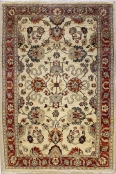 4’0”X6’2” Rug DoubleKnot Ziegler Chobi Design Ivory White Color