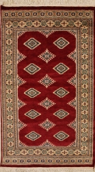 2’11”X5’3” Rug Pak Jaldar Red Color