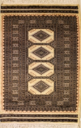 3’0”X4’6” Rug Pak Jaldar Ivory White Colour