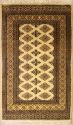 3’0”X5’0” Rug Pak Jaldar Ivory White Color