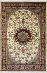 6’0”X9’3” Rug Pak Persian Design Ivory, White Color