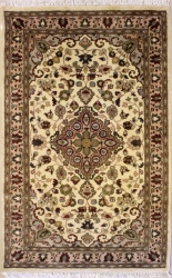 3’1”X5’2” Rug Pak Persian Design Ivory, White Color