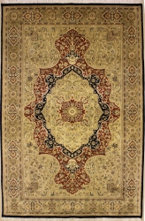 6’2”X9’1” Rug Pak Persian Design Blue,Beige,Mahogany