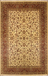 6’0”X9’4” Rug Pak Persian Design Ivory, White Color