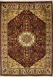 4’2”X6’2” Rug Pak Persian Design Red, Rust Color