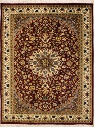 4’0”X5’8” Rug Pak Persian Design Red, Rust Color