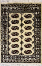 2’10”X4’8” Rug Pak Mori Bokhara Ivory, White Color