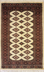 2’11”X4’11” Rug Pak Jaldar Ivory, White Color