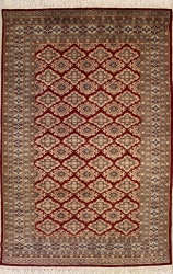 4’1”X6’5” Rug Pak Jaldar Red, Rust Color