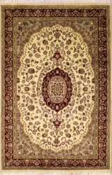 3’11”X6’1” Rug Pak Persian Design Ivory, White Color