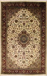 5’0”X8’2” Rug Pak Persian Design Ivory, White Color