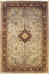 6’0”X9’2” Rug Pak Persian Design Beige Color