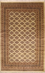 4’10”X7’10” Rug Pak Jaldar Ivory White Color