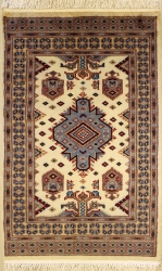 2’6”X4’1” Rug Caucasian Ivory, White Color