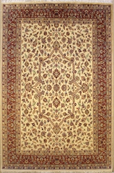 5’11”X9’3” Rug Pak Persian Design Ivory, White Color