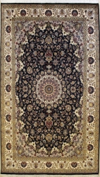 6’0”X10’6” Rug Pak Persian Design Black Color