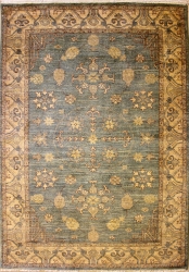 4’1”X5’11” Rug Ziegler Chobi Design Gray,SkyBlueColor