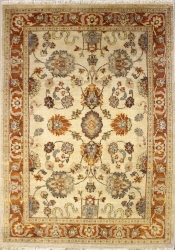 4’2”X6’2” Rug Ziegler Chobi Design Ivory, White Colo