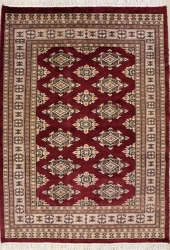 4’0”X6’0” Rug Pak Jaldar Red, Rust Color