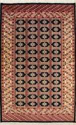 4’11”X7’11” Rug Pak Jaldar Black Color