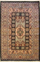 4’6”X6’3” Rug Caucasian Black Color