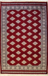 4’2”X5’10” Rug Pak Jaldar Red Color