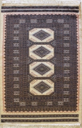 3’1”X4’8” Rug Pak Jaldar Ivory, White Color