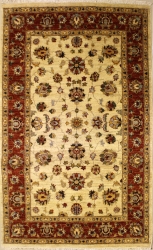 4’6”X7’0” Rug Ziegler Chobi Design Ivory, White Colo