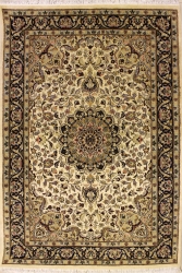 4’0”X6’2” Rug Pak Persian Design Ivory, White Color