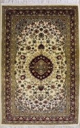 3’1”X5’2” Rug Pak Persian Design Ivory, White Color