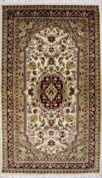 2’11”X5’6” Rug Pak Persian Design Ivory, White Color