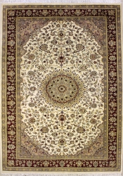 6’0”X9’6” Rug Pak Persian Design Ivory, White Color