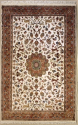 5’0”X7’11” Rug Pictorial Hunting Shikargah