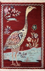 2’0”X3’1” Rug Pictorial Hunting Shikargah