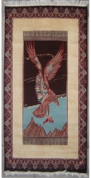 3’0”X5’1” Rug Pak Persian Hunting Shakargha